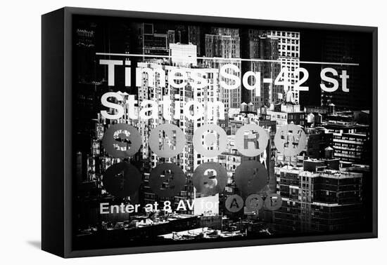 Subway and City Art - Times Square - 42 Street Station-Philippe Hugonnard-Framed Premier Image Canvas