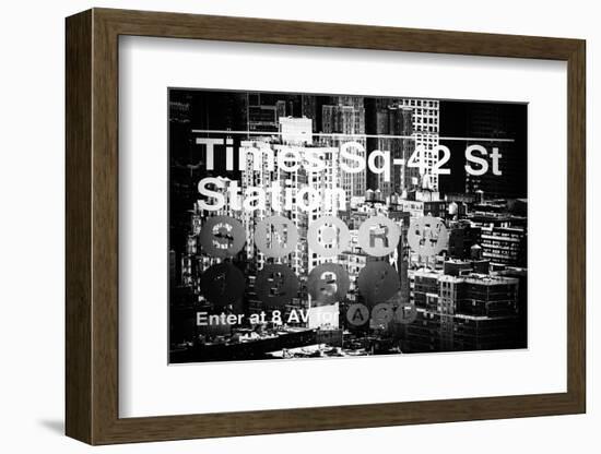 Subway and City Art - Times Square - 42 Street Station-Philippe Hugonnard-Framed Photographic Print