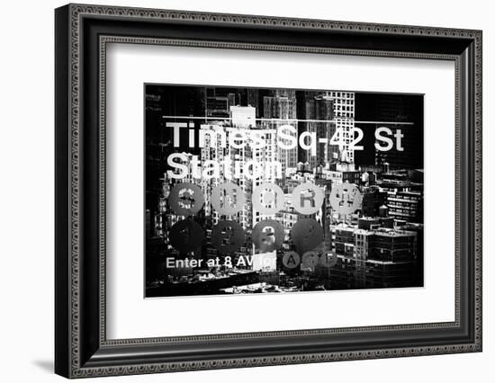 Subway and City Art - Times Square - 42 Street Station-Philippe Hugonnard-Framed Photographic Print