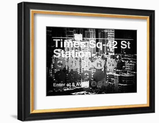 Subway and City Art - Times Square - 42 Street Station-Philippe Hugonnard-Framed Photographic Print