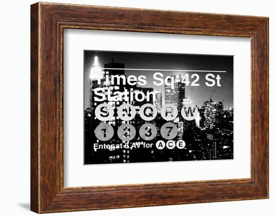 Subway and City Art - Times Square - 42 Street Station-Philippe Hugonnard-Framed Photographic Print