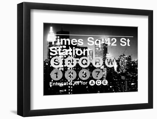 Subway and City Art - Times Square - 42 Street Station-Philippe Hugonnard-Framed Photographic Print