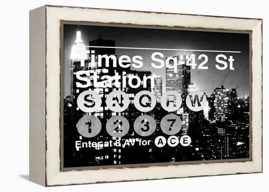 Subway and City Art - Times Square - 42 Street Station-Philippe Hugonnard-Framed Premier Image Canvas