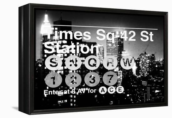 Subway and City Art - Times Square - 42 Street Station-Philippe Hugonnard-Framed Premier Image Canvas