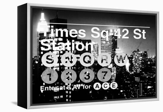 Subway and City Art - Times Square - 42 Street Station-Philippe Hugonnard-Framed Premier Image Canvas