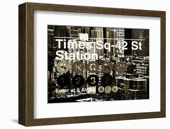 Subway and City Art - Times Square - 42 Street Station-Philippe Hugonnard-Framed Photographic Print