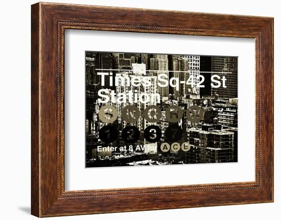 Subway and City Art - Times Square - 42 Street Station-Philippe Hugonnard-Framed Photographic Print