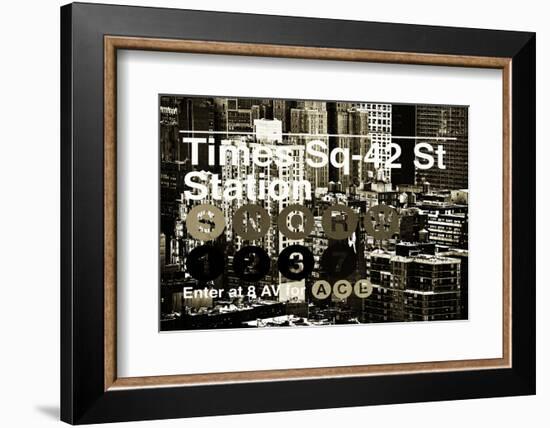 Subway and City Art - Times Square - 42 Street Station-Philippe Hugonnard-Framed Photographic Print