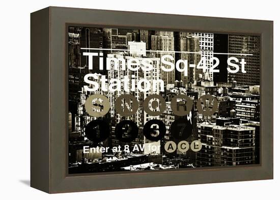 Subway and City Art - Times Square - 42 Street Station-Philippe Hugonnard-Framed Premier Image Canvas