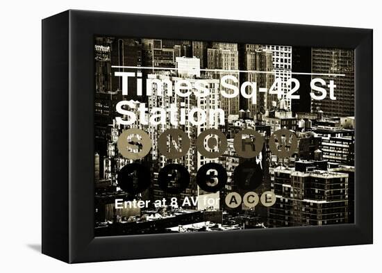 Subway and City Art - Times Square - 42 Street Station-Philippe Hugonnard-Framed Premier Image Canvas