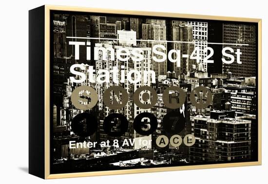 Subway and City Art - Times Square - 42 Street Station-Philippe Hugonnard-Framed Premier Image Canvas