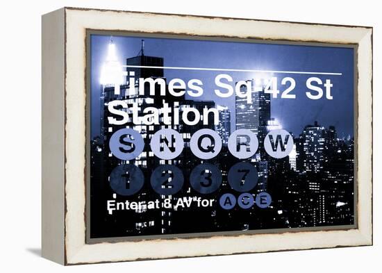 Subway and City Art - Times Square - 42 Street Station-Philippe Hugonnard-Framed Premier Image Canvas