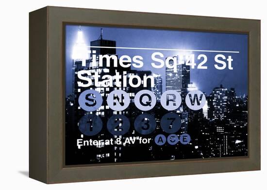 Subway and City Art - Times Square - 42 Street Station-Philippe Hugonnard-Framed Premier Image Canvas