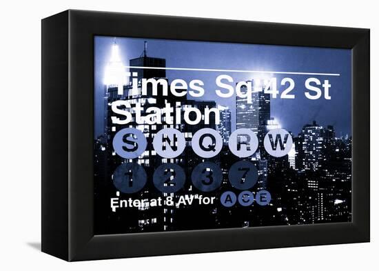 Subway and City Art - Times Square - 42 Street Station-Philippe Hugonnard-Framed Premier Image Canvas