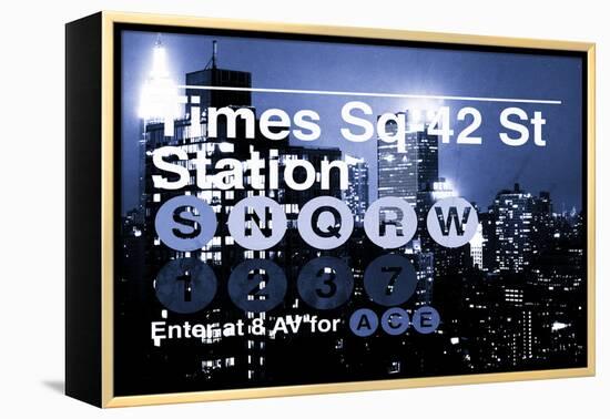 Subway and City Art - Times Square - 42 Street Station-Philippe Hugonnard-Framed Premier Image Canvas