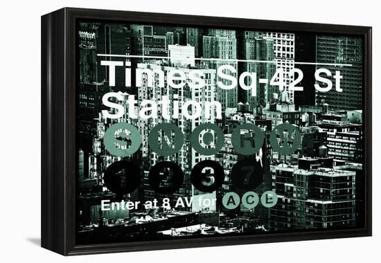 Subway and City Art - Times Square - 42 Street Station-Philippe Hugonnard-Framed Premier Image Canvas