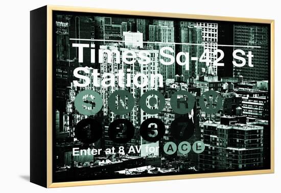 Subway and City Art - Times Square - 42 Street Station-Philippe Hugonnard-Framed Premier Image Canvas