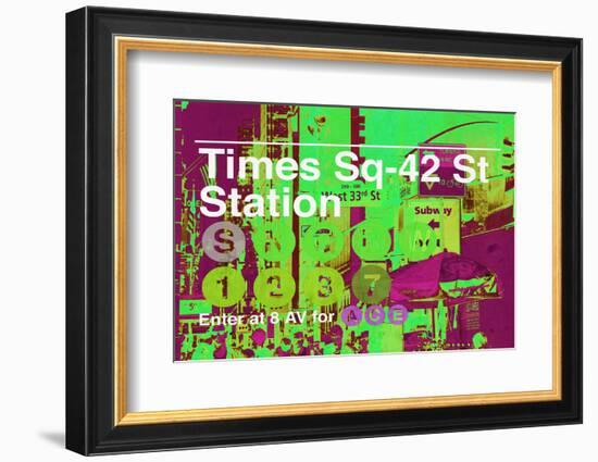 Subway and City Art - Times Square - 42 Street Station-Philippe Hugonnard-Framed Photographic Print