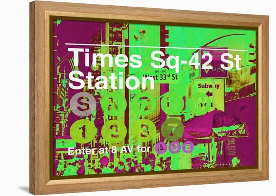 Subway and City Art - Times Square - 42 Street Station-Philippe Hugonnard-Framed Premier Image Canvas