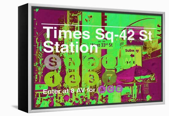 Subway and City Art - Times Square - 42 Street Station-Philippe Hugonnard-Framed Premier Image Canvas