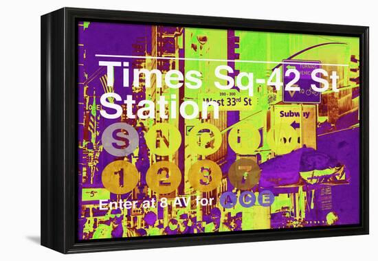 Subway and City Art - Times Square - 42 Street Station-Philippe Hugonnard-Framed Premier Image Canvas