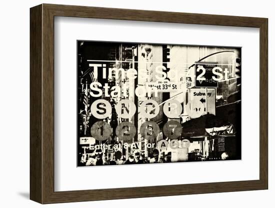 Subway and City Art - Times Square - 42 Street Station-Philippe Hugonnard-Framed Photographic Print