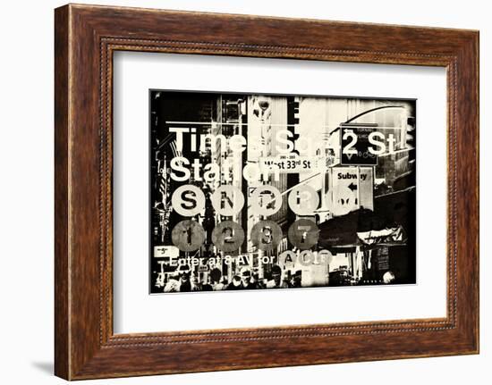 Subway and City Art - Times Square - 42 Street Station-Philippe Hugonnard-Framed Photographic Print