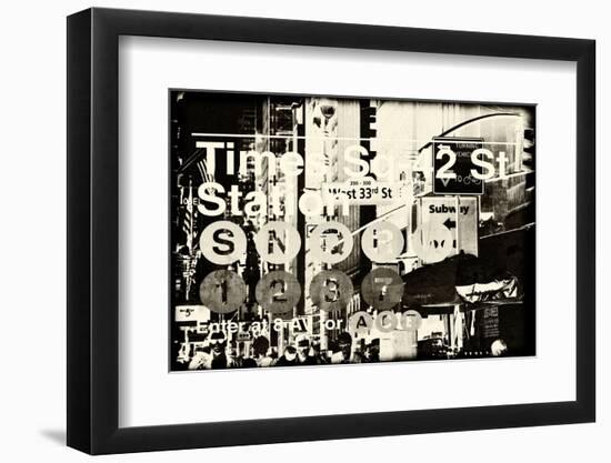 Subway and City Art - Times Square - 42 Street Station-Philippe Hugonnard-Framed Photographic Print