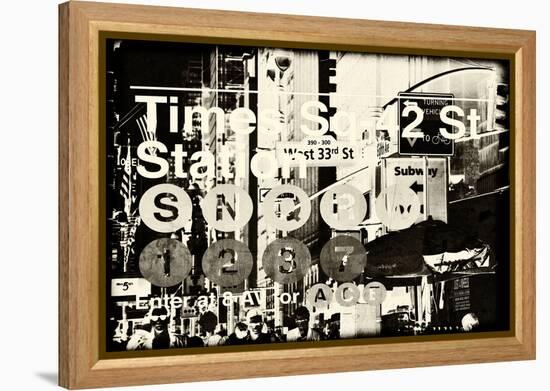 Subway and City Art - Times Square - 42 Street Station-Philippe Hugonnard-Framed Premier Image Canvas