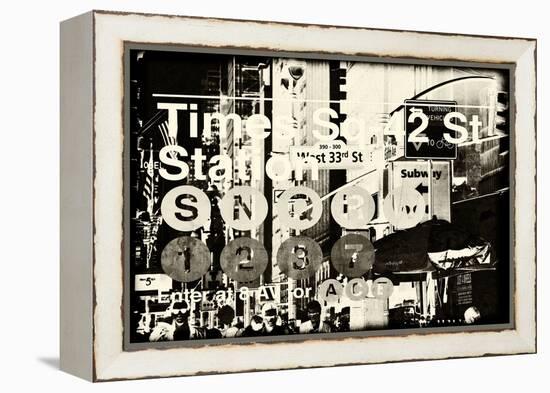 Subway and City Art - Times Square - 42 Street Station-Philippe Hugonnard-Framed Premier Image Canvas