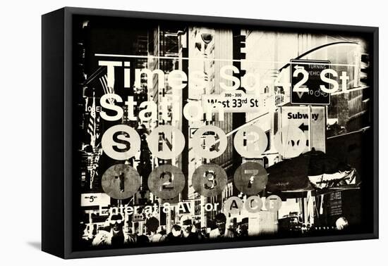 Subway and City Art - Times Square - 42 Street Station-Philippe Hugonnard-Framed Premier Image Canvas