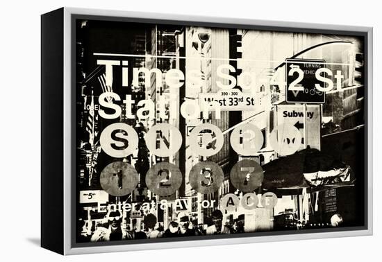 Subway and City Art - Times Square - 42 Street Station-Philippe Hugonnard-Framed Premier Image Canvas