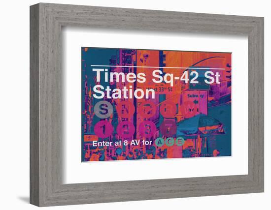 Subway and City Art - Times Square - 42 Street Station-Philippe Hugonnard-Framed Photographic Print