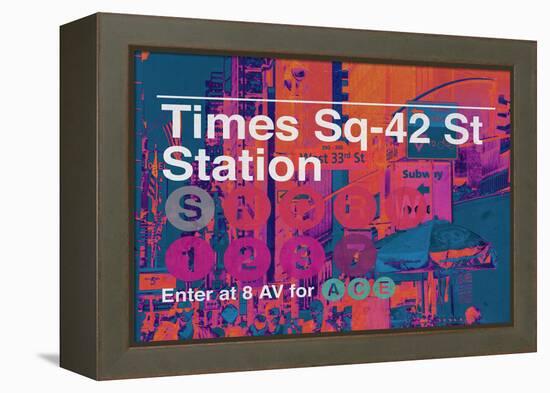 Subway and City Art - Times Square - 42 Street Station-Philippe Hugonnard-Framed Premier Image Canvas