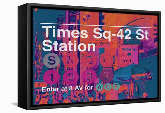 Subway and City Art - Times Square - 42 Street Station-Philippe Hugonnard-Framed Premier Image Canvas