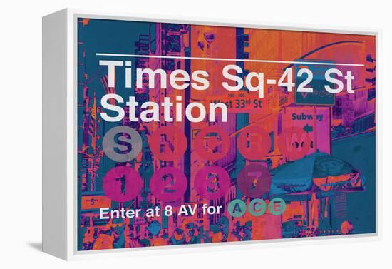 Subway and City Art - Times Square - 42 Street Station-Philippe Hugonnard-Framed Premier Image Canvas