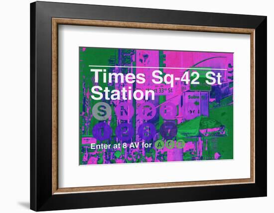 Subway and City Art - Times Square - 42 Street Station-Philippe Hugonnard-Framed Photographic Print