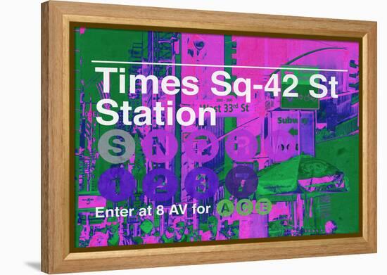 Subway and City Art - Times Square - 42 Street Station-Philippe Hugonnard-Framed Premier Image Canvas