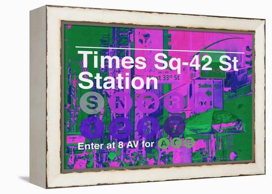 Subway and City Art - Times Square - 42 Street Station-Philippe Hugonnard-Framed Premier Image Canvas