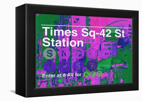 Subway and City Art - Times Square - 42 Street Station-Philippe Hugonnard-Framed Premier Image Canvas