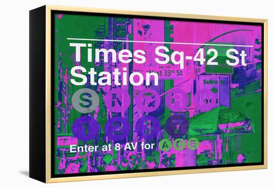 Subway and City Art - Times Square - 42 Street Station-Philippe Hugonnard-Framed Premier Image Canvas