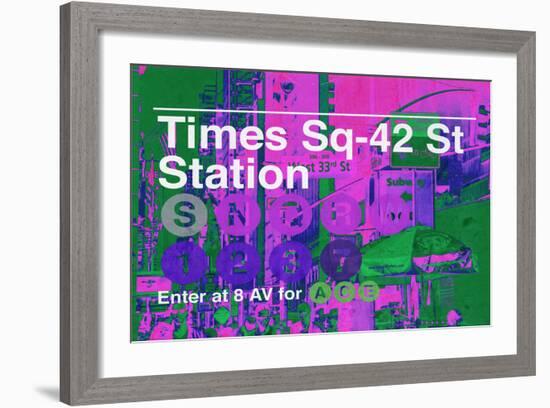 Subway and City Art - Times Square - 42 Street Station-Philippe Hugonnard-Framed Photographic Print