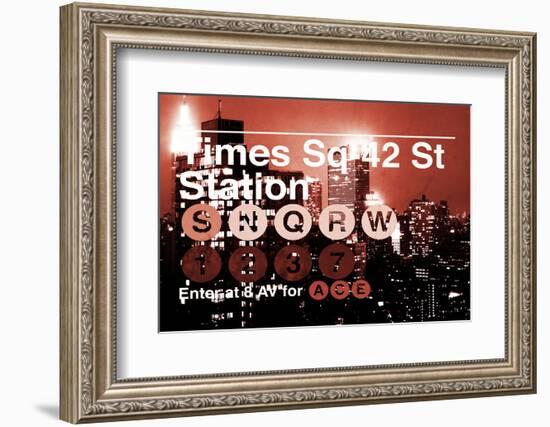 Subway and City Art - Times Square - 42 Street Station-Philippe Hugonnard-Framed Photographic Print