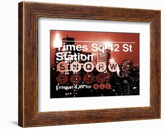 Subway and City Art - Times Square - 42 Street Station-Philippe Hugonnard-Framed Photographic Print