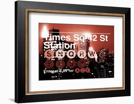 Subway and City Art - Times Square - 42 Street Station-Philippe Hugonnard-Framed Photographic Print