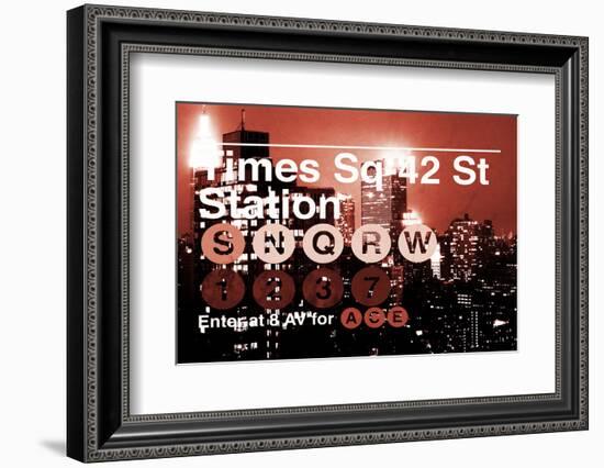 Subway and City Art - Times Square - 42 Street Station-Philippe Hugonnard-Framed Photographic Print