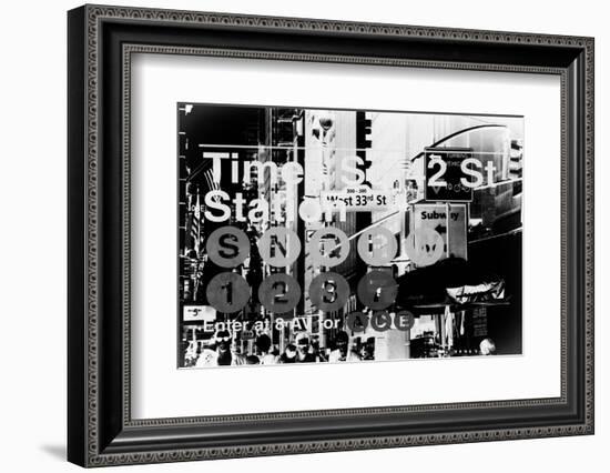 Subway and City Art - Times Square - 42 Street Station-Philippe Hugonnard-Framed Photographic Print