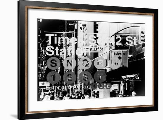 Subway and City Art - Times Square - 42 Street Station-Philippe Hugonnard-Framed Photographic Print