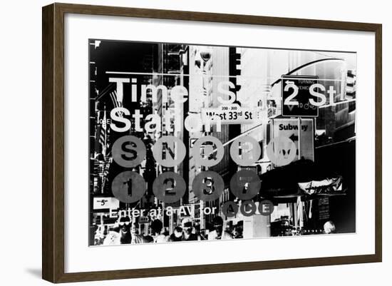 Subway and City Art - Times Square - 42 Street Station-Philippe Hugonnard-Framed Photographic Print