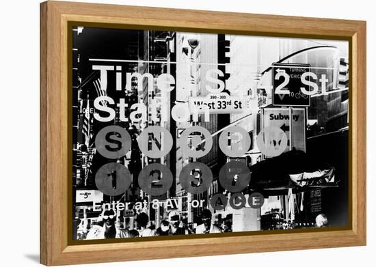 Subway and City Art - Times Square - 42 Street Station-Philippe Hugonnard-Framed Premier Image Canvas